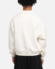Mitchell & Ness New York Knicks Boxy Quarter Zip Crewneck Egret