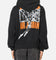 Jordan Brooklyn Shattered Back Board Oversized Pullover Hoodie Black