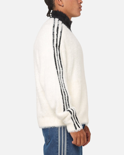 Adidas Faux Mohair Classic Track Top Off White/Black