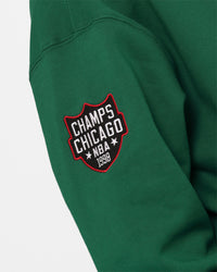 Mitchell & Ness Chicago Bulls Letterman Hoodie Malachite Green