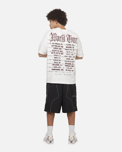Saint Morta World Tour Boxy T-Shirt Off White