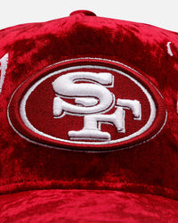 New Era San Francisco 49ers 'Crushed Velvet Dreams' 9FORTY A-Frame Snapback Maroon