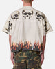 MNML Flame Skull T-Shirt Off White