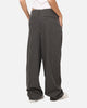 Carre Heritage Pleated Pants Black Pinstripe
