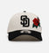 New Era San Diego Padres 'Chrome Black Roses' 9FORTY A-Frame Snapback Chrome/Black