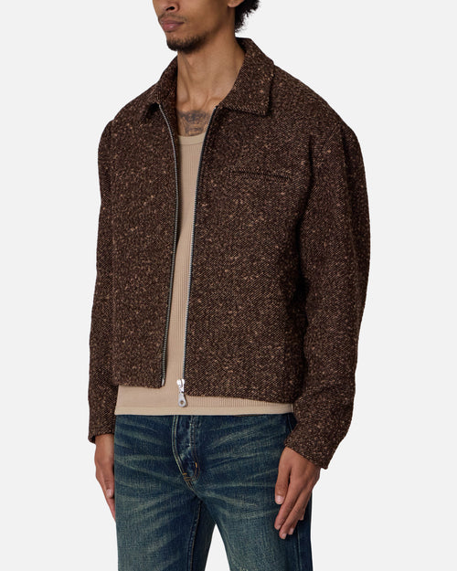 MNML Pea Pocket Wool Jacket Brown