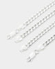House Of Auric 5mm Cuban Bracelet Set Sterling Silver