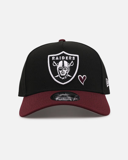 New Era Las Vegas Raiders 'Burgundy Hearts' 9FORTY A-Frame Snapback Black/Maroon