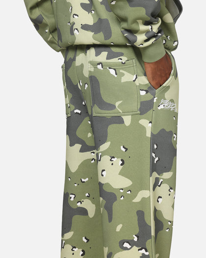 Carre Sideline Trackpants Green Camo