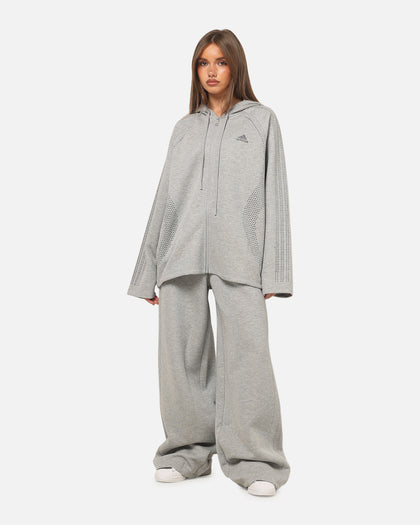 Adidas Women's Teamgeist Rhinestone Track Top Grey Marle
