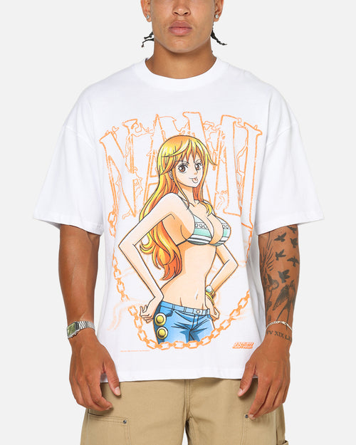 73Studio X One Piece Nami Vintage T-Shirt White