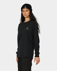 Culture Kings CK Long Sleeve Tee Black