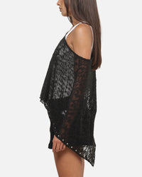 Ed Hardy Women's Knitted Poncho Black