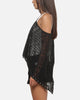 Ed Hardy Women's Knitted Poncho Black