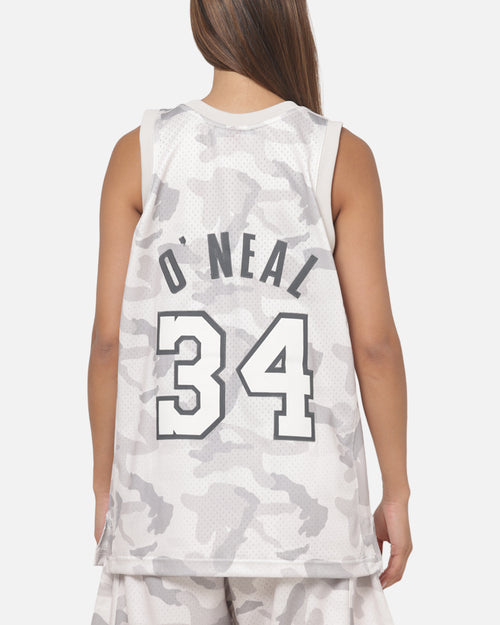 Mitchell & Ness Los Angeles Lakers Shaquille O'Neal #34 Snow Camo Energy Swingman Jersey Vintage White