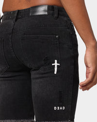 Dead Studios Destroy Denim Short Washed Black