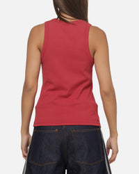 Majestic Athletic Women's New York Yankees Rib Logo Tank Red