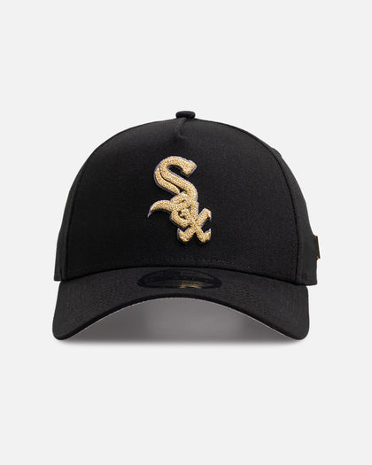 New Era Chicago White Sox 'Canvas Chainstitch Project X' 9FORTY A-Frame Snapback Black/Gold