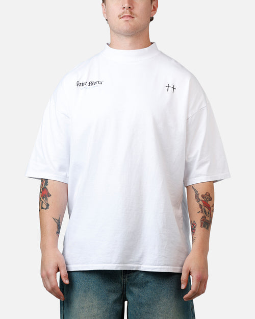 Saint Morta La Muerte Script T-Shirt White