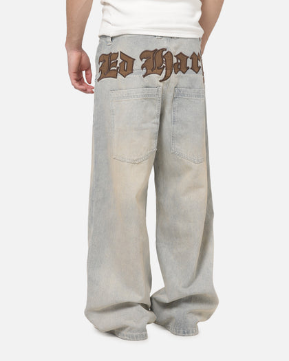 Ed Hardy Faded Ultra Baggy Jeans Dirty Denim