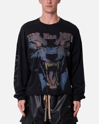 MNML 994 Wolf Long Sleeve T-Shirt Black
