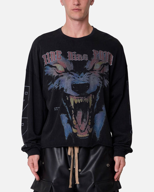 MNML 994 Wolf Long Sleeve T-Shirt Black