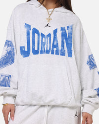 Jordan Brooklyn Collegiate Pullover Hoodie Birch Heather Grey