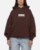 Carre Box Check Hoodie Chocolate