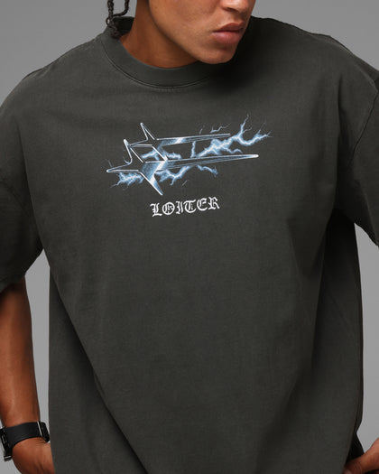 Loiter Frontier T-Shirt Black Wash