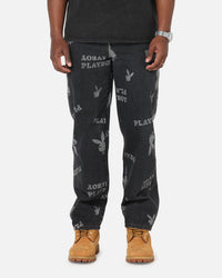 Playboy Mess Denim Jeans Washed Black