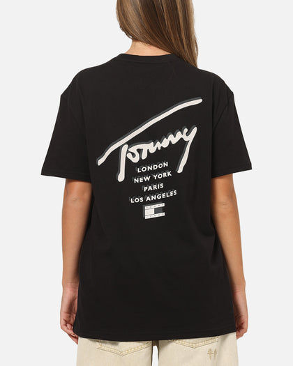 Tommy Jeans Regular Sign City T-Shirt Black