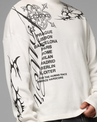 Loiter Cyber Thermal Long Sleeve T-Shirt Off White