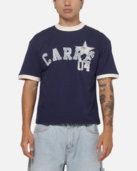 Carre 4 Star Ringer T-Shirt Dark Navy