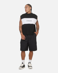 Carre Circuit Panel Muscle T-Shirt Black/White