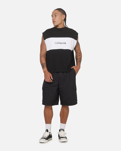 Carre Circuit Panel Muscle T-Shirt Black/White