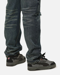 MNML V726 Distressed Baggy Denim Jeans Blue