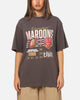 Mitchell & Ness Queensland Maroons 8 Straight Vintage T-Shirt Slate