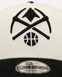 New Era Denver Nuggets 'Easy Chrome Black' 9FORTY A-Frame Snapback Chrome/Black