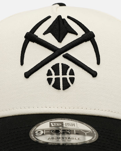 New Era Denver Nuggets 'Easy Chrome Black' 9FORTY A-Frame Snapback Chrome/Black