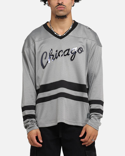 Mitchell & Ness Chicago Bulls Chrome Jersey Gunmetal Grey