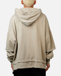 MNML Double Layer Zipper Sweater Washed Earth