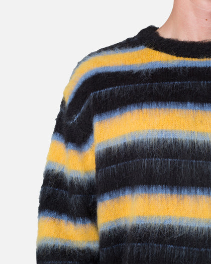 MNML Striped Mohair Sweater Black