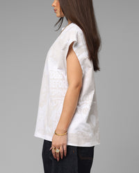 Loiter Sketch Book Muscle T-Shirt White