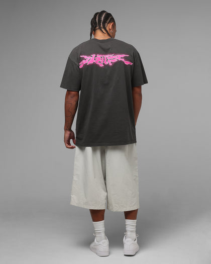 Loiter Cyber Logo T-Shirt Vintage Black