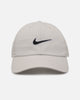 Nike Club Unstructured Swoosh Strapback Cap Light Bone/Black