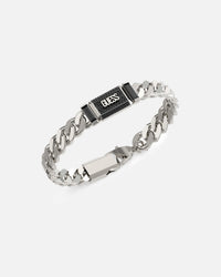 Guess Mainline Barrio Supremo Guess Tag Silver Bracelet Silver
