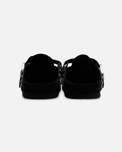 Octavious Marks Onyx Leather Clogs Black