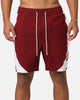 Carre C-Star Warm Up Shorts Maroon/White