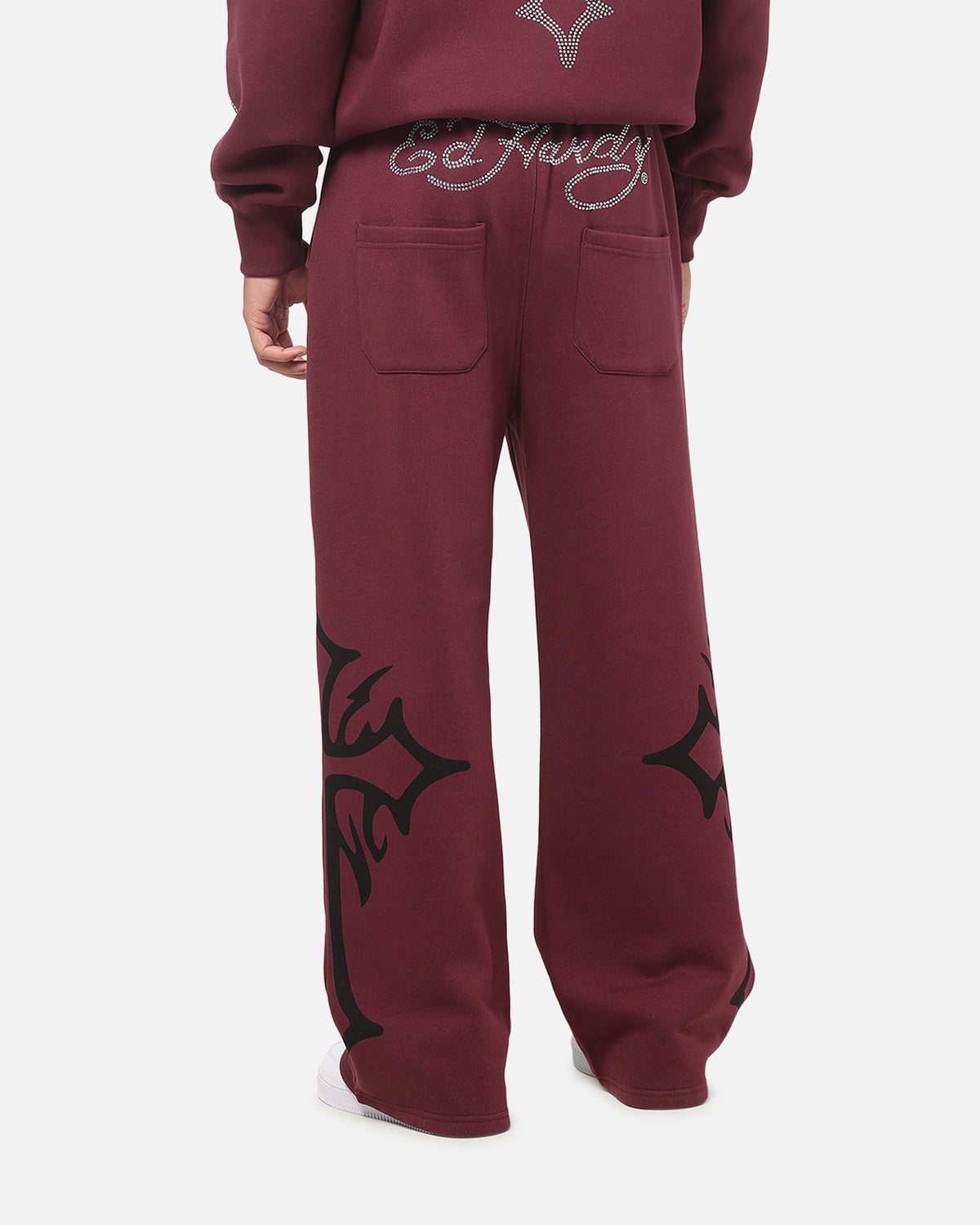 Ed Hardy Trinity Sweatpants Plum - XS