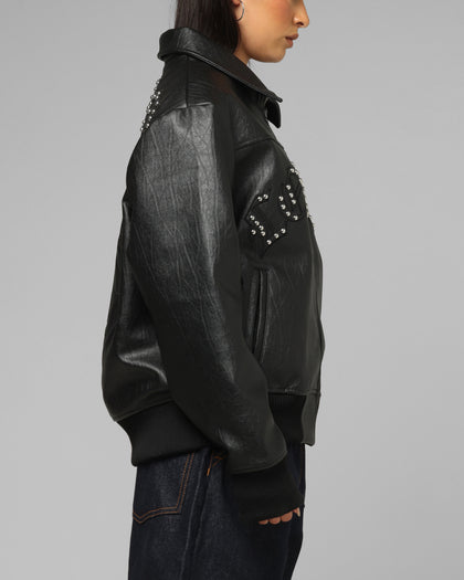 Loiter Imperial Vegan Leather Jacket Black